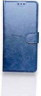 جراب كامل بمسند من الجلد الناعم مع حزام مغناطيسي لموبايل سامسونج جالاكسي M53 - ازرق