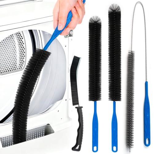 Dryer Vent Cleaner Kit, Drain Brush, Refrigerator Coil Cleaning Brush