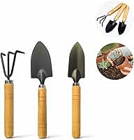 Kit Ferramentas De Jardinagem Mini Pá Rastelo Garfo Manual 21Cm Profissional Para Plantas Jardim Vasos