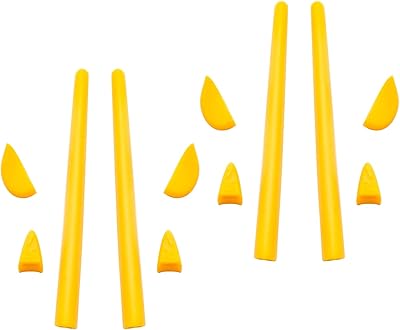 Imytpft 2 Yellow Compatible/Replacement Silicone Leg Set For Oakleys Romeo 2.0 Sunglasses Rubber Kit