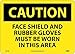 C487AB - Alum - Personal Protection (PPE), OSHA Caution Signs, NMC - Each