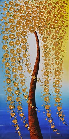Kit Diamond Painting complet 50x120cm Arbre de fortune pour salon