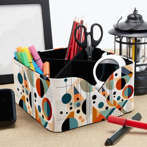 Porte-stylo rectangulaire au design abstrait et finitions soignées - 8