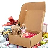 Kurtzy 100 Pack Brown Kraft Gift Boxes - Box Measures 12 x 12 x 5cm (4.72 x 4.72 x 1.96 inches) - Easy Assemble Square Presentation Favour Present Box - Parties, Birthdays, Weddings, Holidays - Image 4
