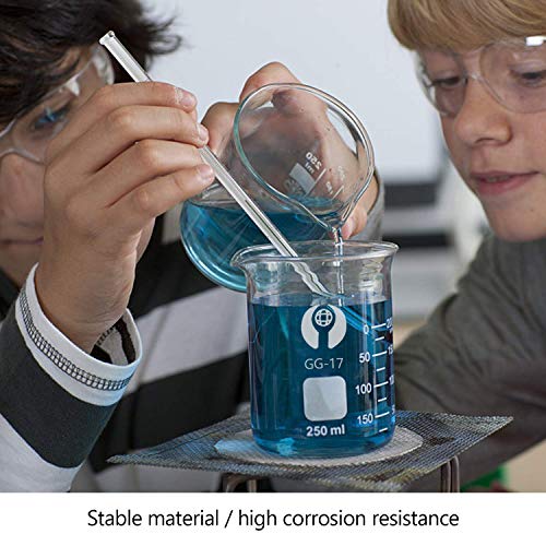 5 Pack Glass Graduated Measuring Beaker Set 5Ml 10Ml 25Ml 50Ml 100Ml Thick Glass Borosilicate Low Form Lab Beakers #TOP4