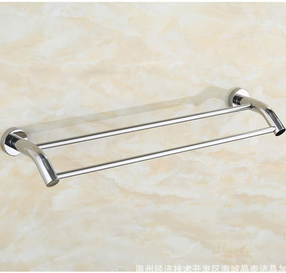 NEECS Toalleros para Ducha Barra para Toallas Toallero Toallero Torre Percha Doble Poste Tendedero Baño Inodoro Acero Inoxidable Se Puede alargar (Color: Metálico Tamaño: 50) (Metálico 7