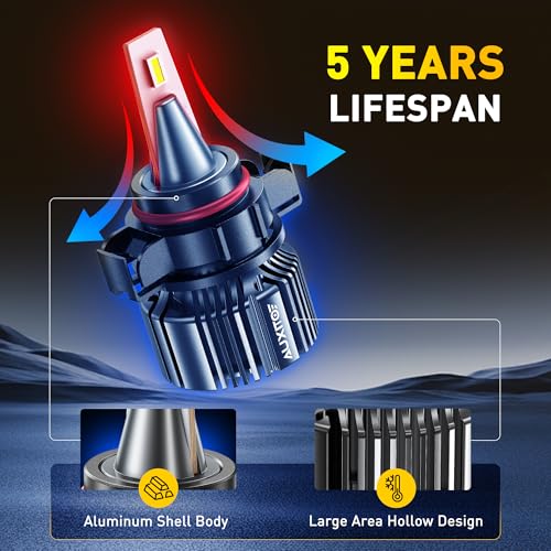 Image of AUXITO 2504 /PSX24W LED Fog Light Bulbs 18000LM, 1000% Brighter 6500K 12276 Fog Lights, 1:1 OEM Replacement for Cars Trucks SUVs, 3-Minute Installation, IP68 Waterproof, Pack of 2