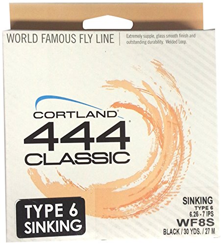 Cortland Line WF8/S Full Sinking Fishing Line, Black