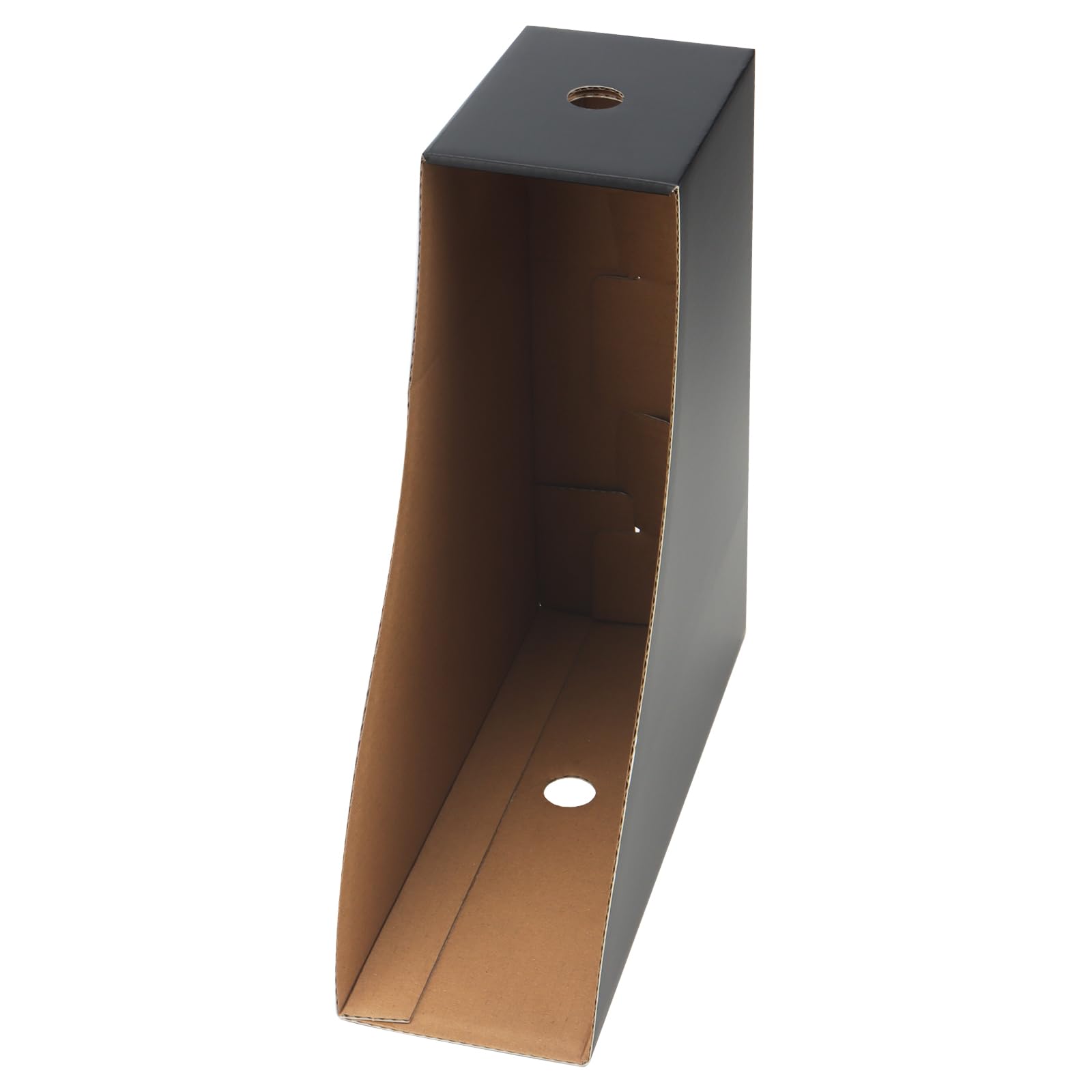 Lot de 12 Porte-revues A4 en Papier Kraft, Organiseur de Bureau pour Documents, Fournitures de Bureau, 26 x 9 x 27 cm, Noir