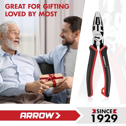 ARROW 6-in-1 Linemans Pliers, 8" Multipurpose Linesman Pliers, Side Cutters by Arrow Fastener - Used condition - Image 8