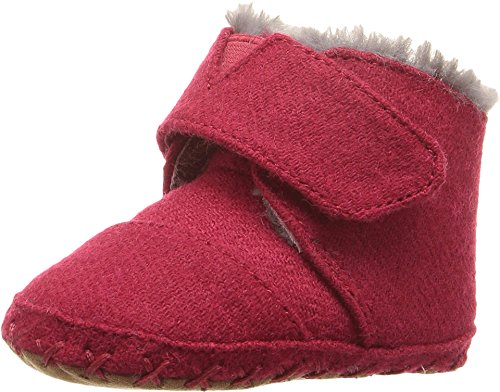 TOMS Tiny Jersey Polka Dot Crib Shoe in Grey