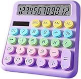 Desktop Calculator Cute Candy Color - Standard Basic Calculator, Cute Desk 12 Digit Calculator Dopamine Color Design, As a Gift for Colleagues, Kids,Classmates