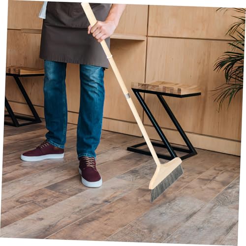 FOMIYES Weicher Langstiel Besen mit Weichen Borsten Staubbesen für Holzböden Sanfte Reinigung von Ecken und Teppichen Ergonomischer Haushaltsbesen für Küche und Wohnzimmer Biegfest und – Bild 4