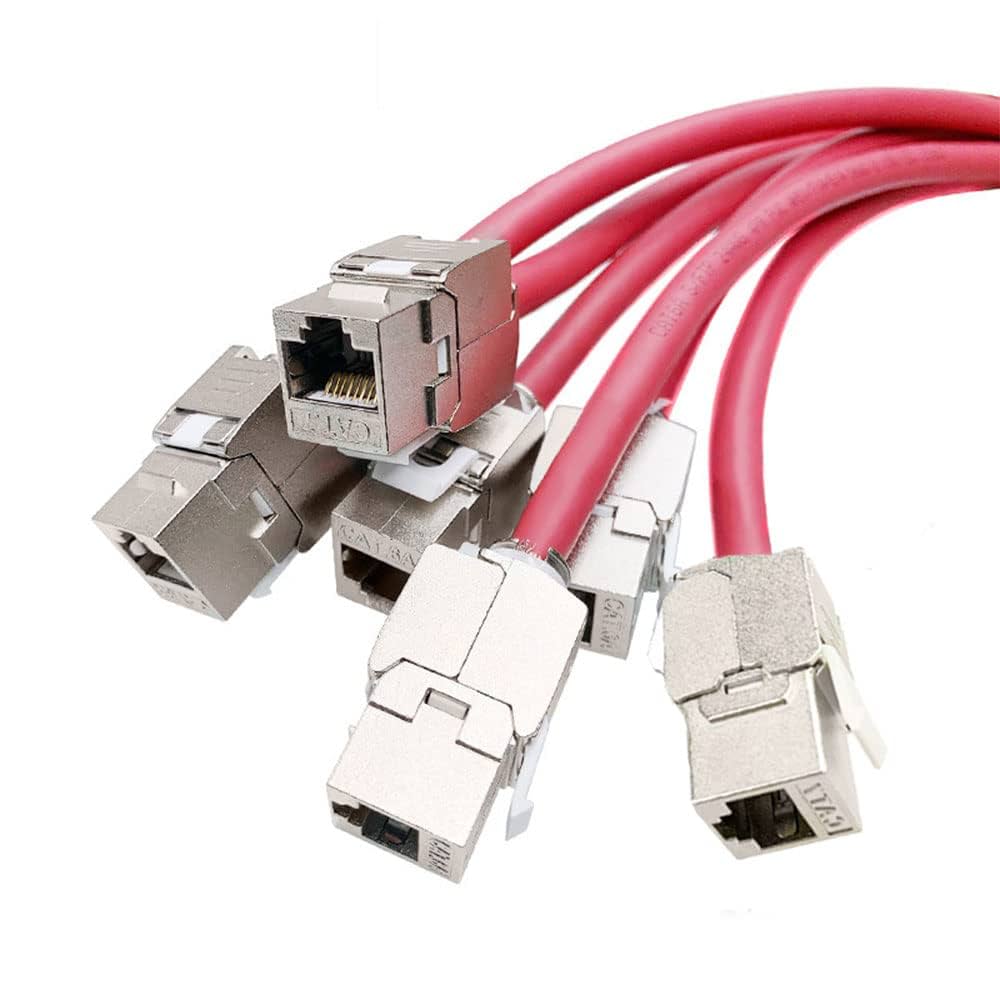 Amazon.co.jp: ZOERAX Cat6a Cat7 キーストーンジャック Cat7