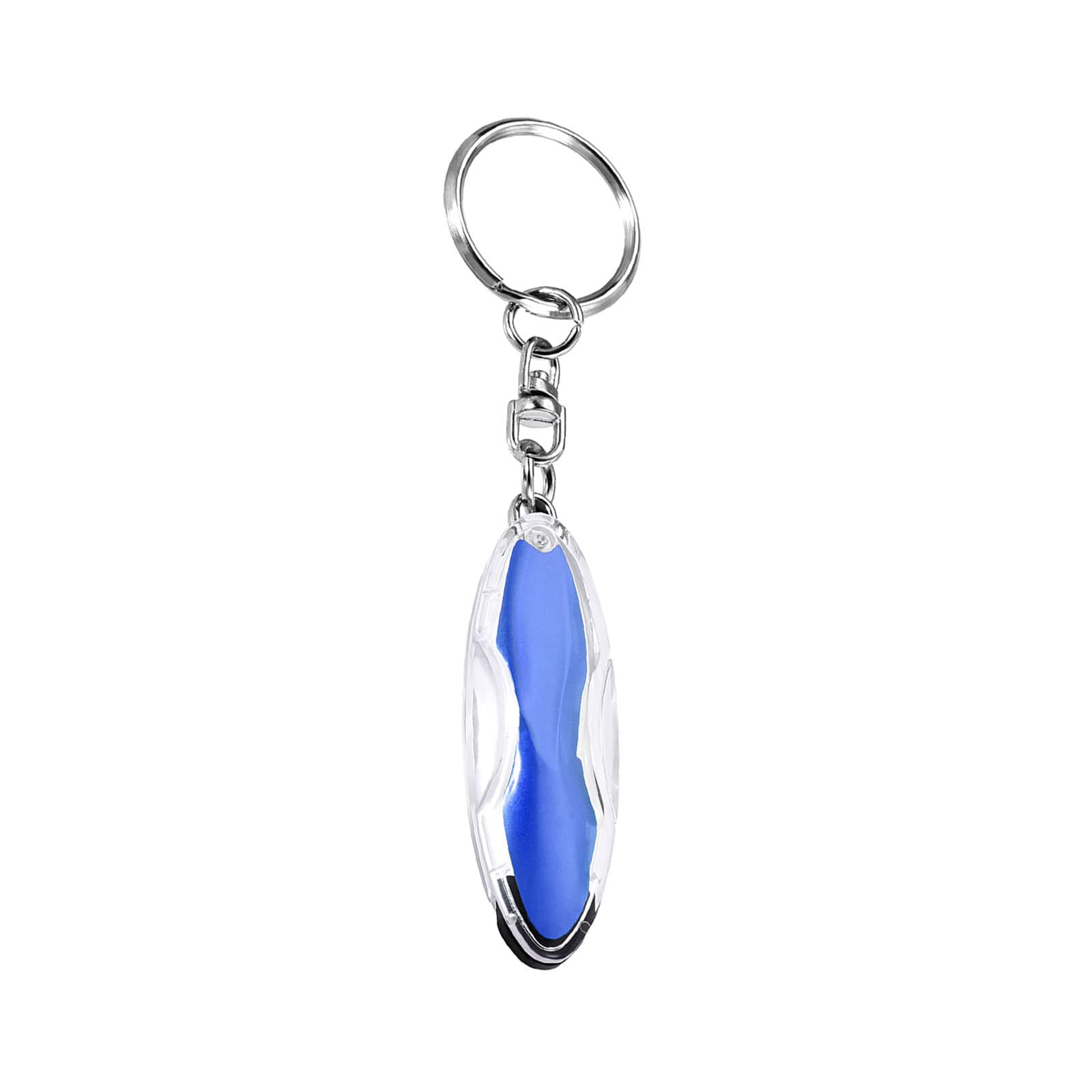 Static Dissipative Keychain - [ Static-Free ] Electrostatic Discharge Resin Conductive Antistatic Key Ring, Blue