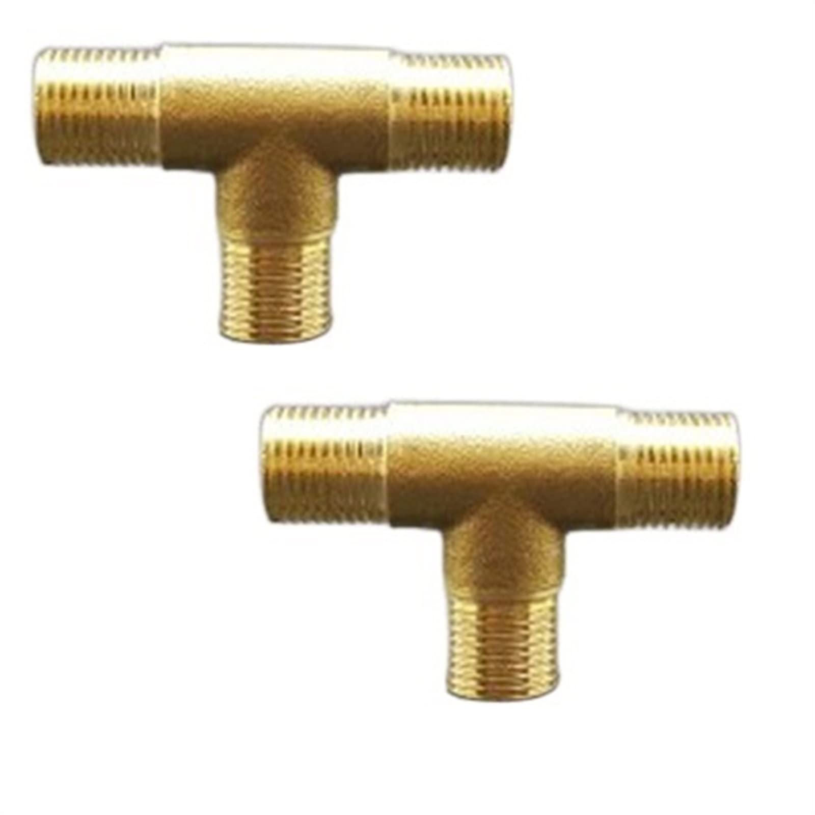 trójnik, Trójnik gumowy z mosiężnym młotkiem BSPP, wiele rozmiarów, opakowanie 2 sztuki(M M M,1/4inch)