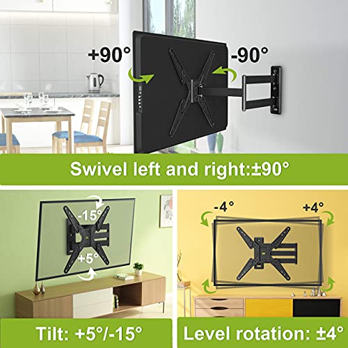 Usx Mount Full Motion Tv Wall Mount Fits For Most 26-55 Inch Tvs 24 Inch Extension Arm With Swivel Articulating Arm Rotation & Tilt thumb #2