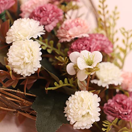 Simulation carnation garland mur suspendu durable et réaliste