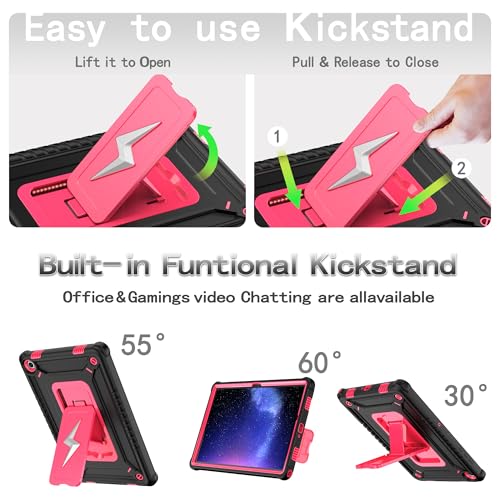 Coque Samsung Galaxy Tab A11 Plus étui rigide durable premium rose noir - 7