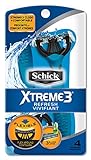 Schick Xtreme 3 Disposable Razors for Men with Refreshing Scented Handle, 4 Count