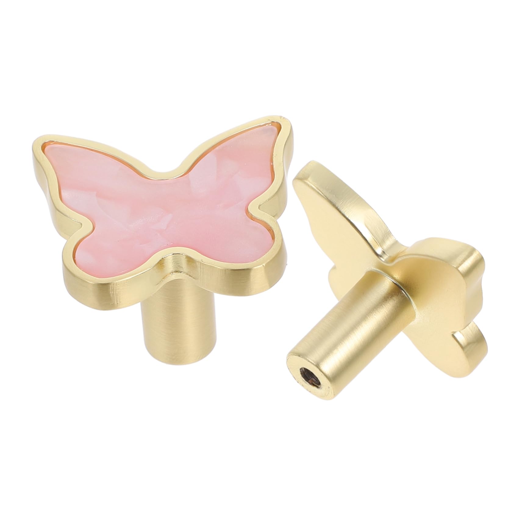 TOBBOMEY Craftsmanship Butterfly Handle Zinc Alloy Drawer Knobs Versatile Pulls for Cabinets Dressers Closets