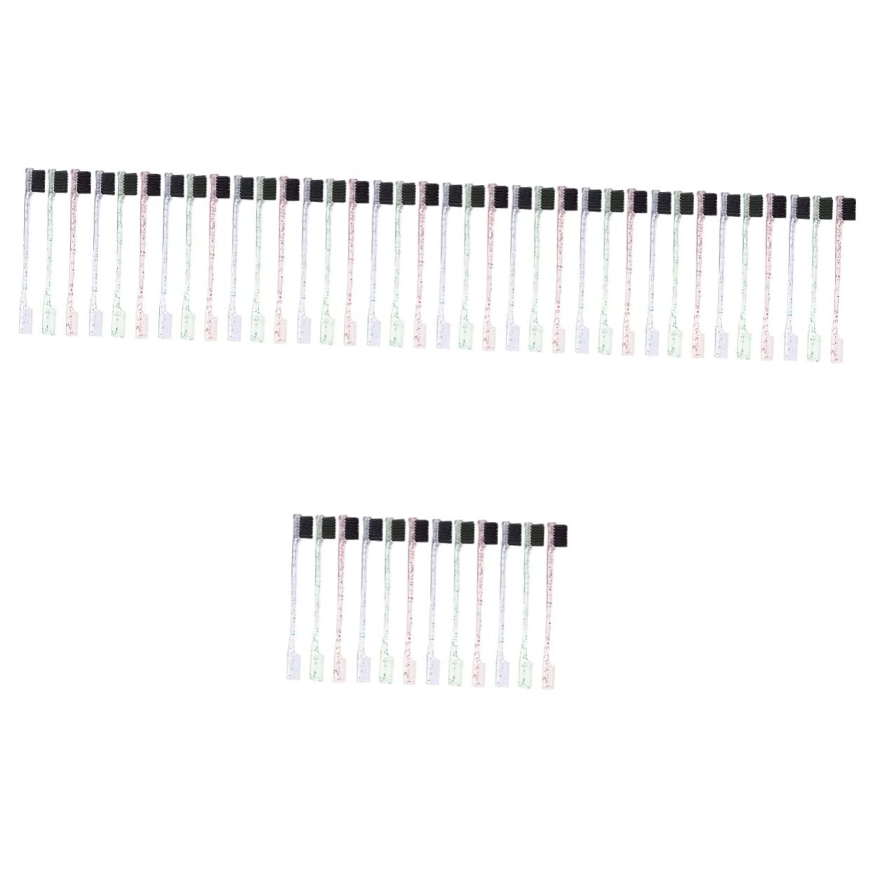 FOMIYES 48 Pz pennello per sopracciglia a doppia punta strumento per il trucco delle donne pennello per sopracciglia da donna makeup kit make up kit pettini pettine spazzola per bordi