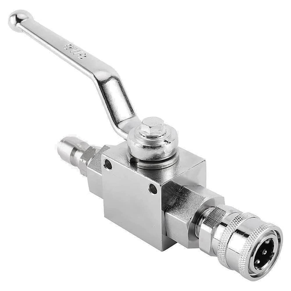 Válvula de bola de 4500 PSI con conector rápido de 3/8 para hidrolimpiadora