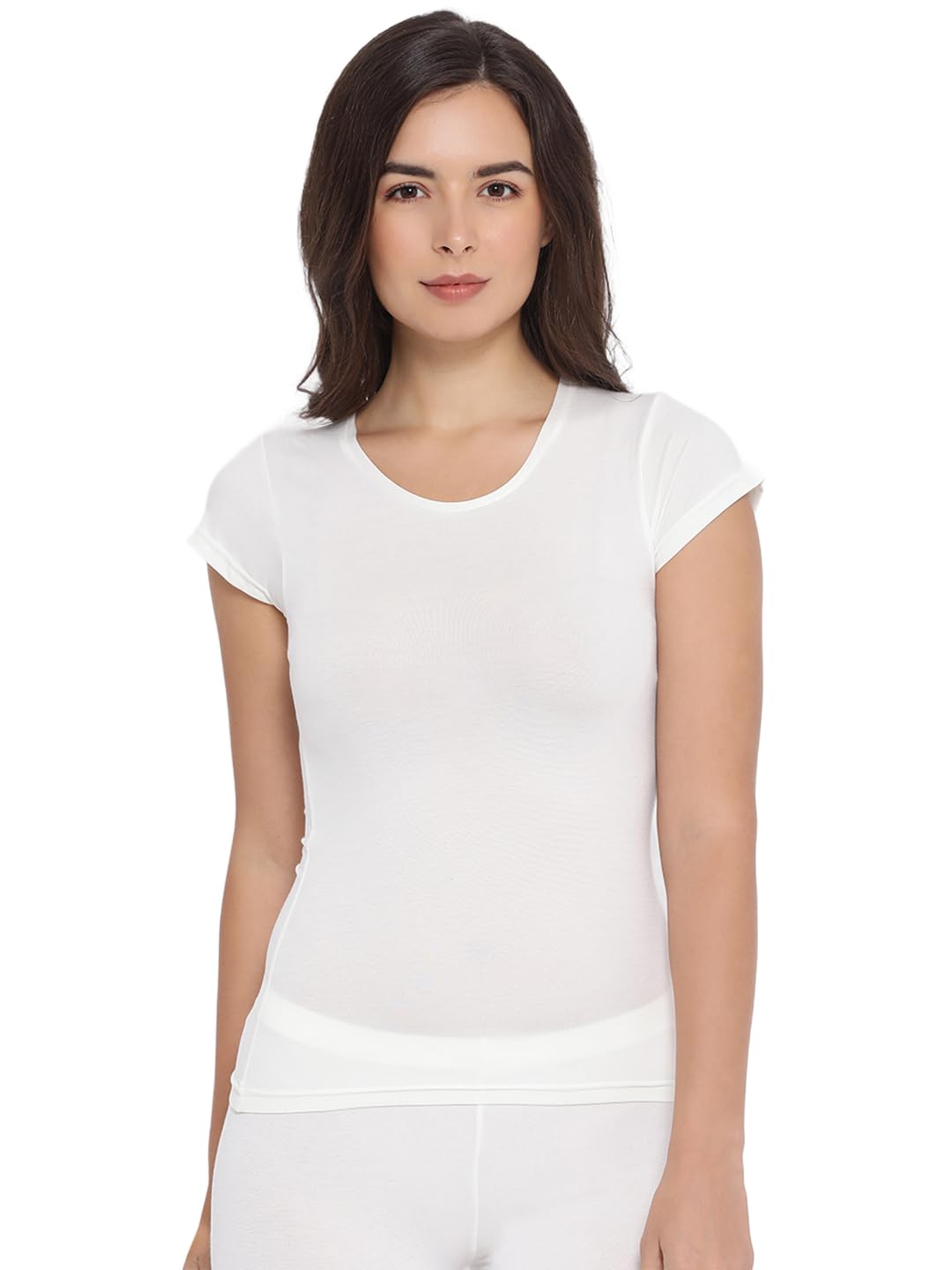Wonder Thermal Round Neck Short Sleeve Top for Women|Acrylic|Pack of: 1