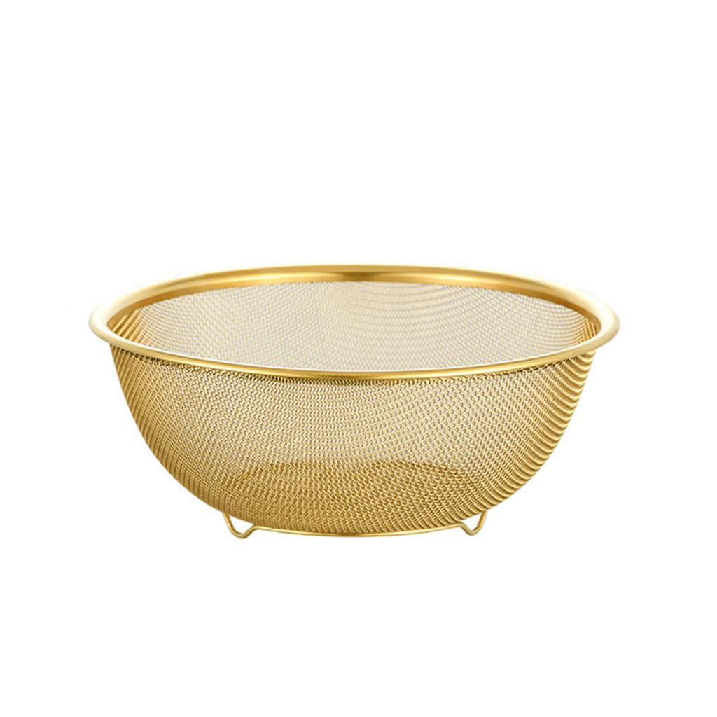 Rührschüsseln Edelstahl Sieb Mit Griff - Küchensieb 19.5cm Micro Perforiert