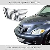APS Premium Stainless Steel Silver Horizontal Billet Grille Compatible with Chrysler PT Cruiser...