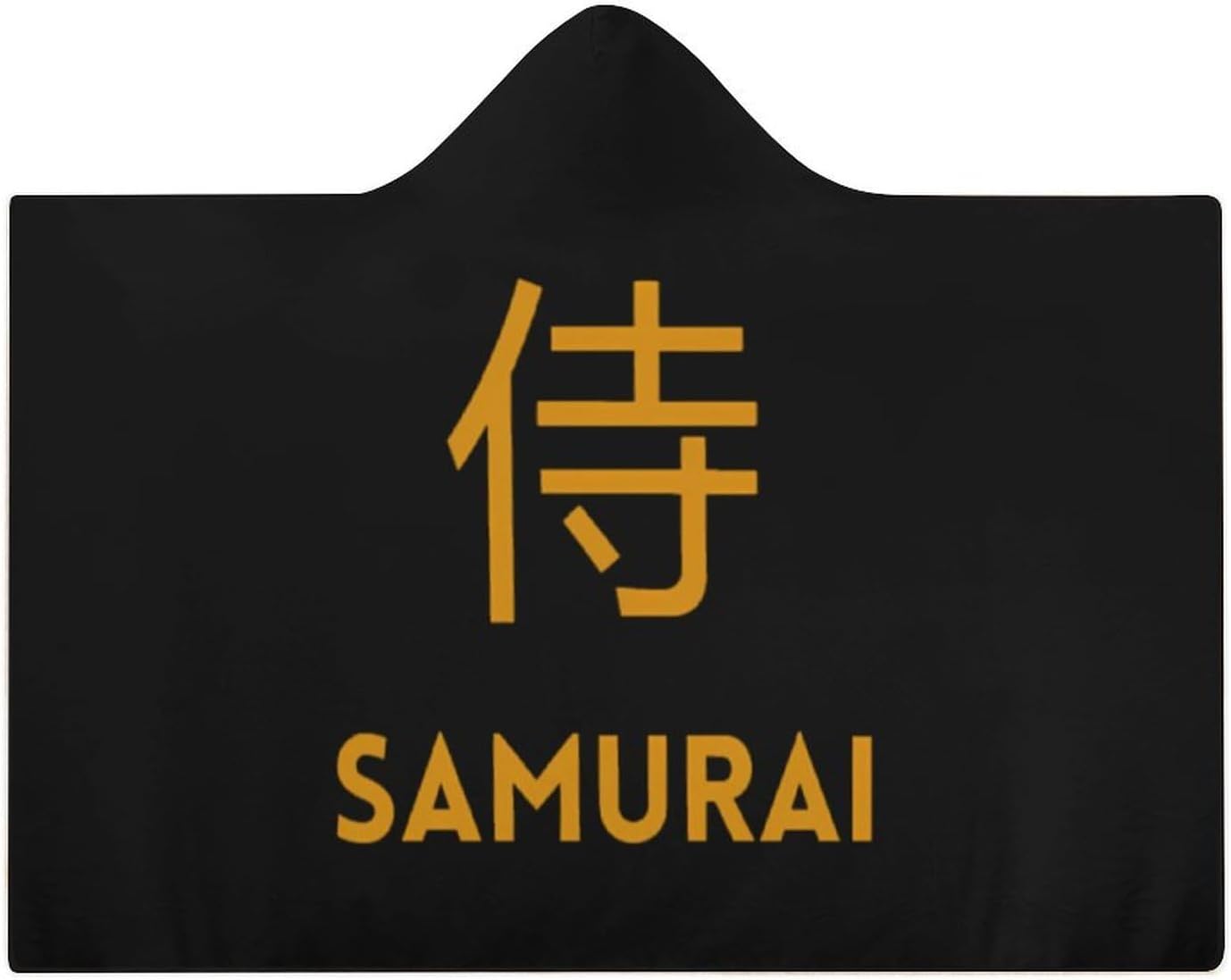 Samurai Logo Fashion Wearable Blanket Hoodie Fleece Throw Cloak Robe Unisex