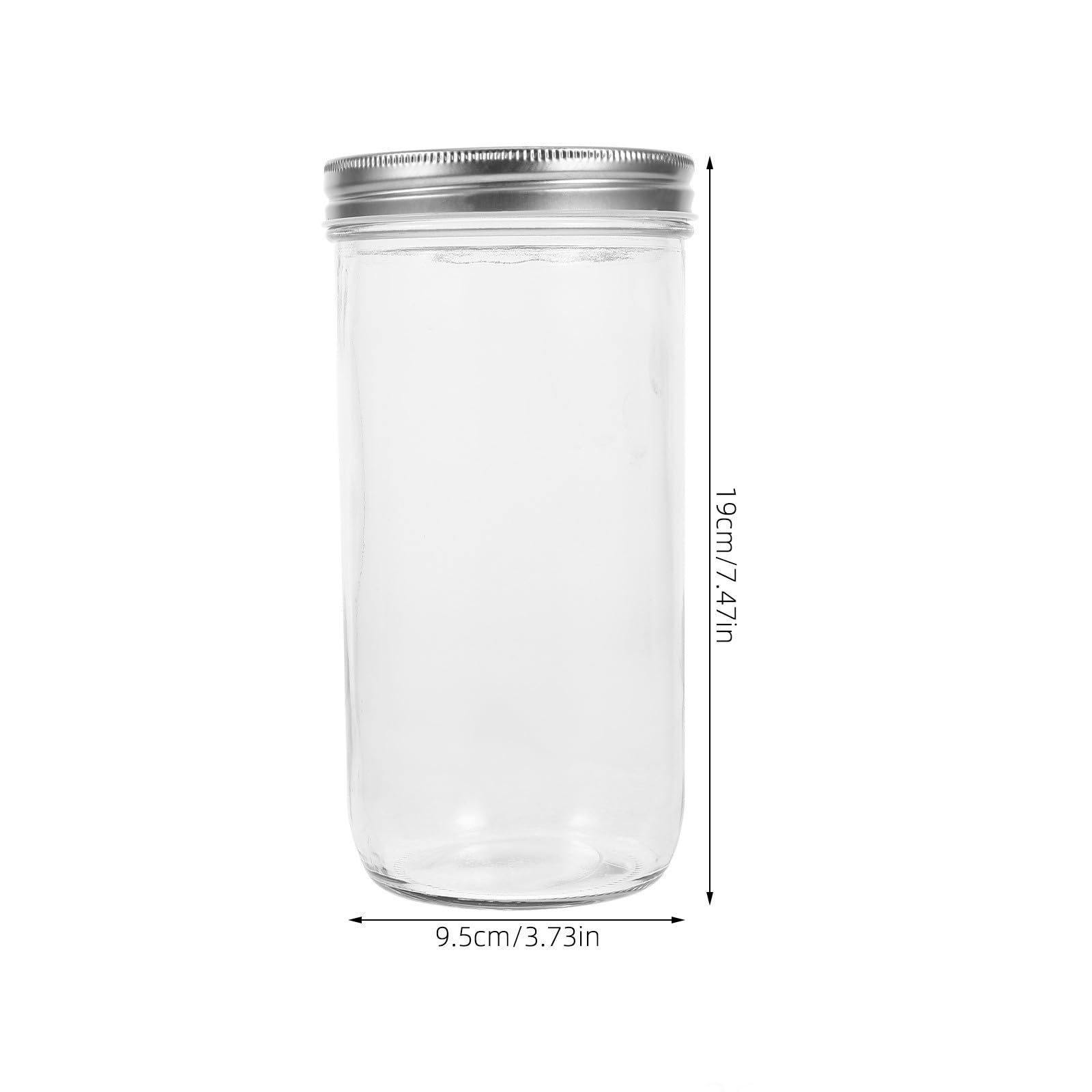 GALPADA Bocaux en Verre Récipients Cuisine avec Couvercles Hermétiques Design Simple et Délicat de 36oz Lot de 2 pour Yaourt et Mousses pour Boulangerie