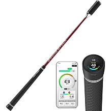 Voice Caddie SS10 Golf Digital Swing Trainer & Warm Up Tool with App Tracking, Increase Swing Speed, Distance, Balance & Grip Strength, Golf Training Aid Plus Essential Golf Trainer