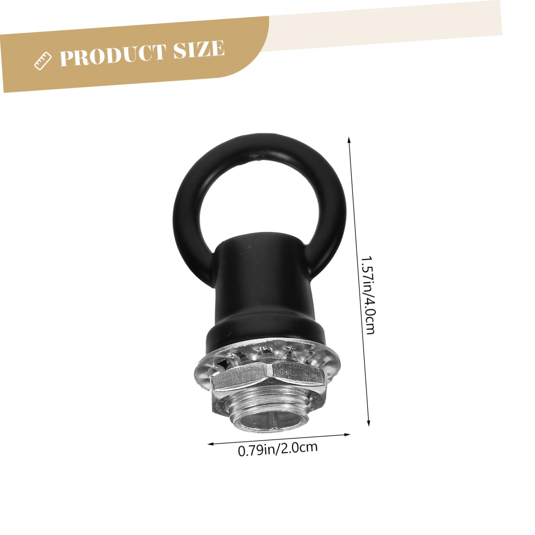 Unomor Heavy Duty Ceiling Hooks 6pcs Chandelier Ring Nuts Zinc Alloy Eye Nuts for Light Fixtures Easy to Install