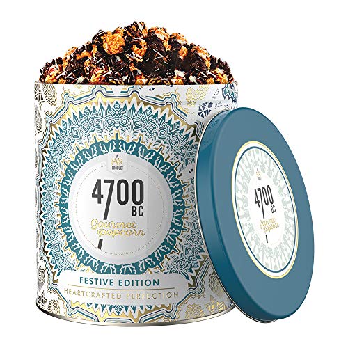 Image of 4700BC Gourmet Popcorn, Nutty Tuxedo Chocolate, Tin, 650g