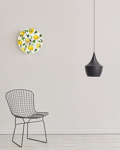 Miniatura 3 de LOKMU Reloj silencioso sin tictac de 12 pulgadas, reloj de pared redondo, decorativo para sala de estar, cocina, hogar, baño, dormitorio, oficina o