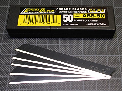 50 Olfa Excel Black Ersatzklingen 45 Grad Klingen Cuttermesser Folieren Folie