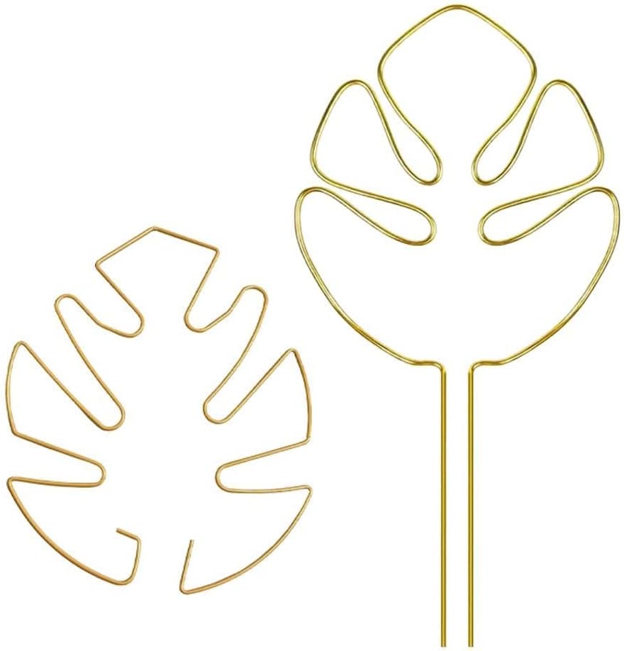 園芸支柱 観葉植物 サポート モンステラ 支柱 モンステラフラワースタンド ココナッツ へご 支え 花支架 園芸用 農業用 植物転倒防止 倒伏防止 （ゴールド 2サイズセット）