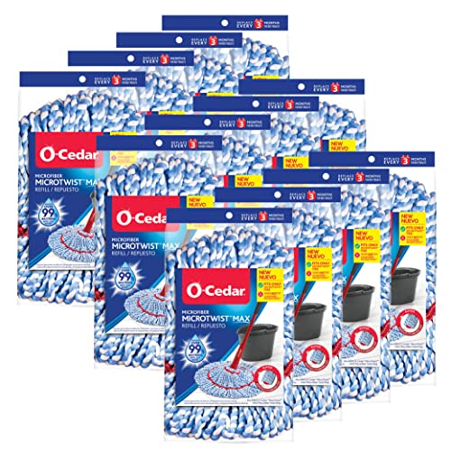 O-Cedar MicroTwist MAX Microfiber Refills (Pack of 12)