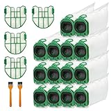 14 Sacchetti per Aspirapolvere Vorwerk Folletto VB100 FP100, Con 4 Filtri a Motore, 2 Pennelli, Sacchetti Filtri Parti di Ricambio di Accessori per Vorwerk Kobold VB 100 FP 100 Aspirapolvere