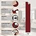 Machine Washable Modern Solid Design Non-Slip Rubberback 2x12 Traditional Runner Rug for Hallway, Kitchen, Bedroom, Living Room, 1'10