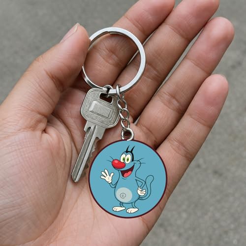 Image of Acrylic Anime & Cartoon Theme Keychain For Bike & Car | Birthday Return Gift For Kids | Gift For Girls & Boys