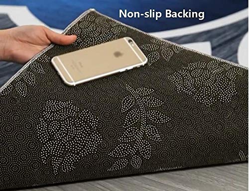 Tapis moderne floral 3D antidérapant : fini les glissades dans la cuisine !