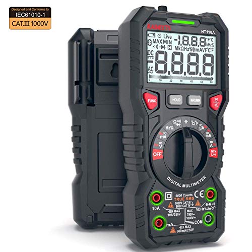 KAIWEETS Digital Multimeter TRMS 6000 Counts Ohmmeter Voltmeter Auto-Ranging Fast Accurately Measures Voltage