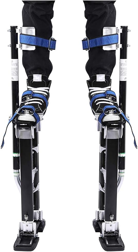 15-24 Inch Adjustable Aluminum Drywall Decorator Stilts Lifting Tool for Cleaning Painter Strips Ceiling Finish