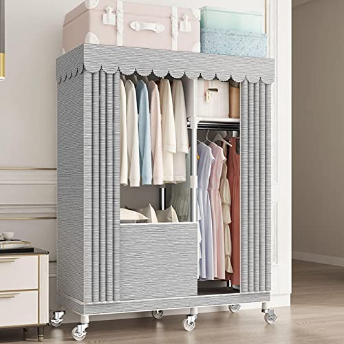 Penderie portable en toile pour optimiser le rangement des petits espaces de nuit - 3