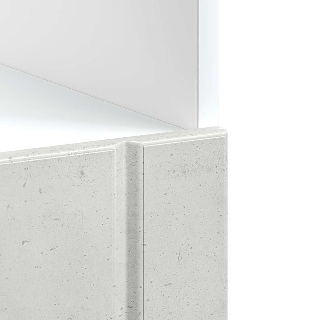 vidaXL Armoire de Four Lucca Gris béton Bois ingénierie