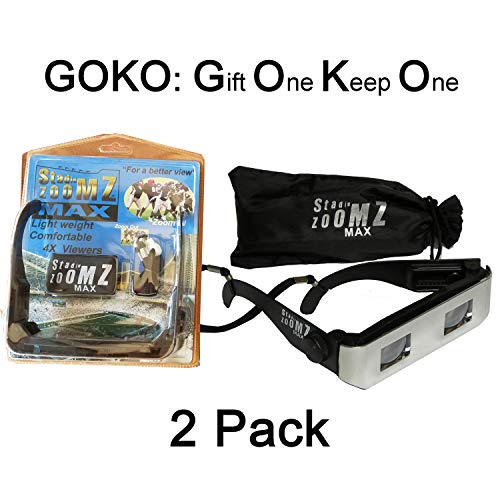 2 Pack Team Colors Sports Binocular Viewer Silver - Telescope Lenses, Zoom in