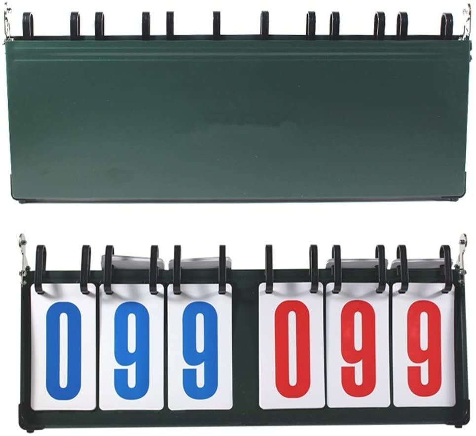 Marcador deportivo para baloncesto y tenis de mesa 6 dígitos verde 55x22.5cm miniatura 4