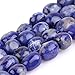 Sweet & Happy Girl's Store Fil de perles en sodalite en forme de pomme de terre 9 x 12 mm 38,1 cm